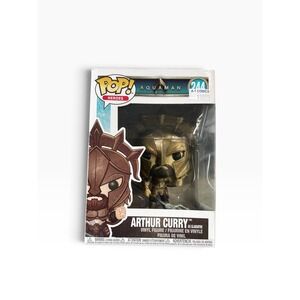 Funko Pop Arthur Curry As Gladiator Aquaman 244 Bronze Vinyl Figure Boxed